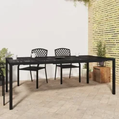 Tuintafels-vidaXL - Tuintafel - Antraciet - Staal - 200 x 100 x 72 cm
