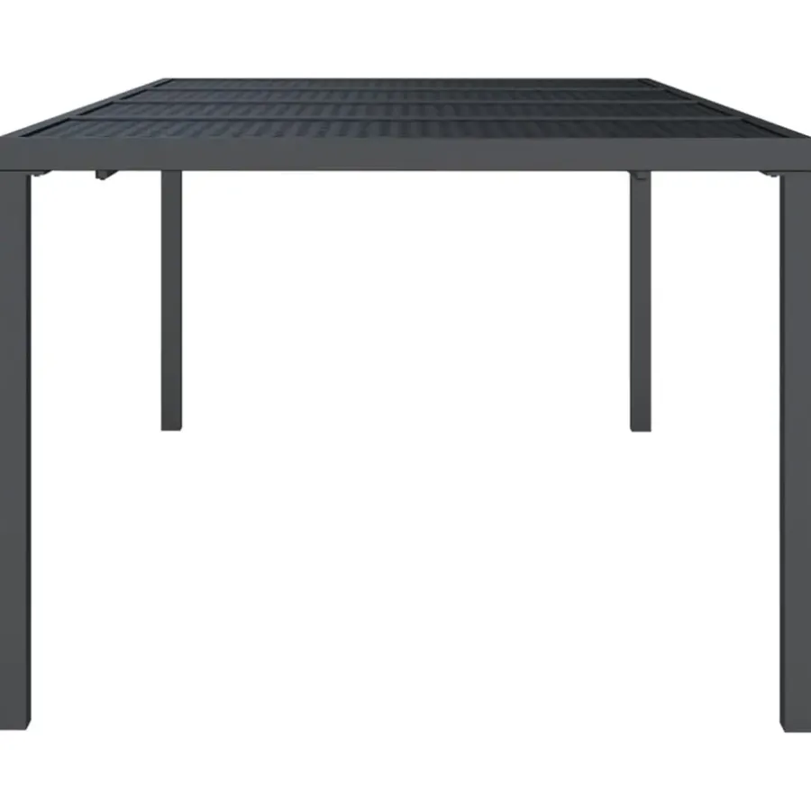 Tuintafels-vidaXL - Tuintafel - Antraciet - Staal - 200 x 100 x 72 cm