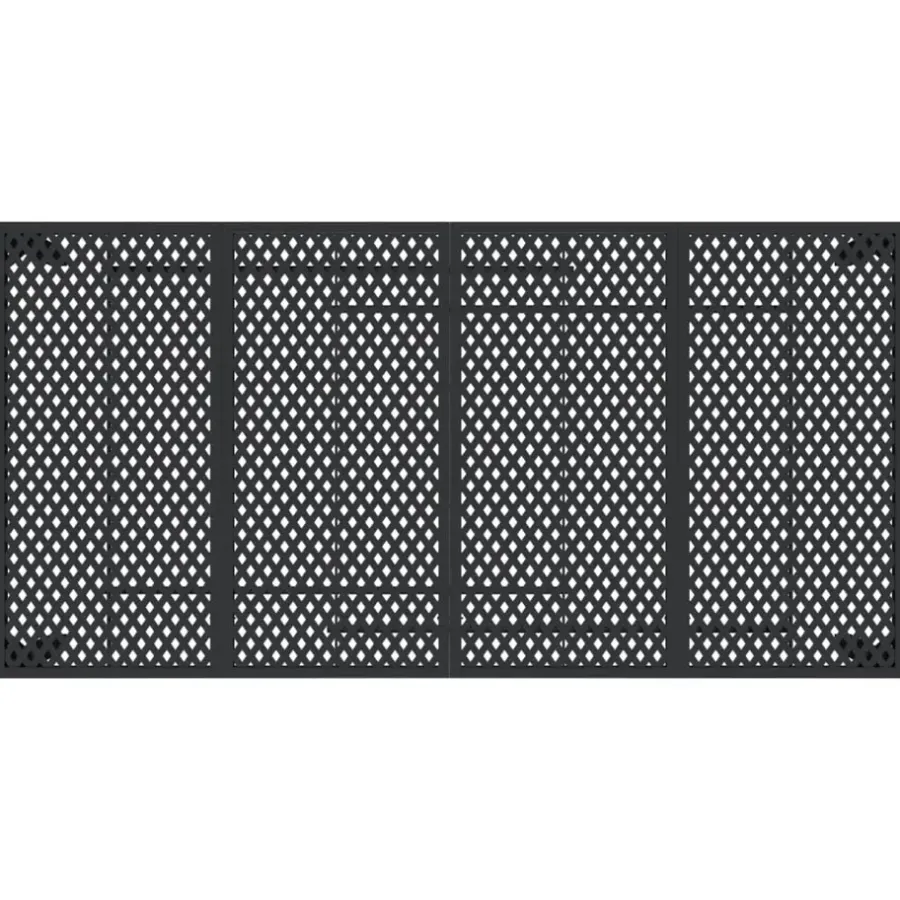 Tuintafels-vidaXL - Tuintafel - Antraciet - Staal - 200 x 100 x 72 cm