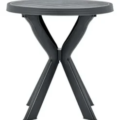 vidaXL - Tuintafel - Antraciet - Kunststof