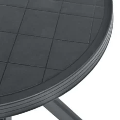 vidaXL - Tuintafel - Antraciet - Kunststof