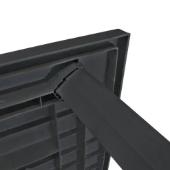 Tuintafels-vidaXL - Tuintafel - Antraciet - Kunststof - 126 x 76 x 72 cm