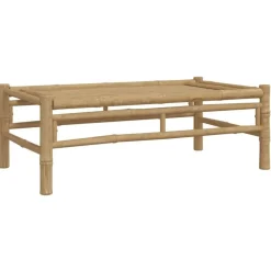Tuintafels-vidaXL - Tuintafel - Bruin - Bamboe - 100 x 55 x 33 cm