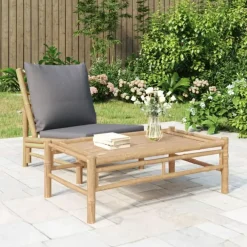 Tuintafels-vidaXL - Tuintafel - Bruin - Bamboe - 100 x 55 x 33 cm