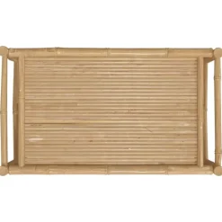 Tuintafels-vidaXL - Tuintafel - Bruin - Bamboe - 100 x 55 x 33 cm