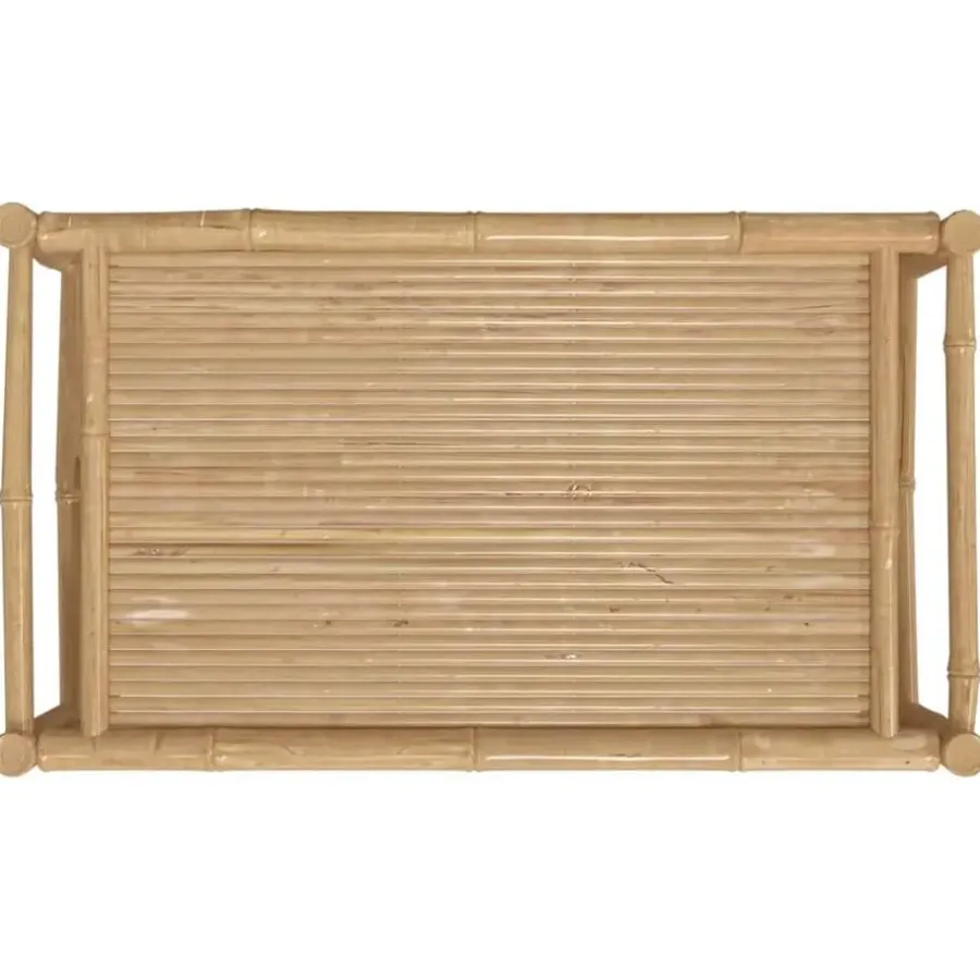 Tuintafels-vidaXL - Tuintafel - Bruin - Bamboe - 100 x 55 x 33 cm