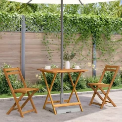 Tuintafels-vidaXL - Tuintafel - Bruin - Hout
