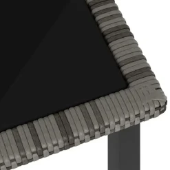 vidaXL - Tuintafel - Grijs - Poly rattan - 180 x 70 x 73 cm