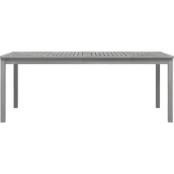 vidaXL - Tuintafel - Grijs - Massief acaciahout - 200 x 100 x 75 cm