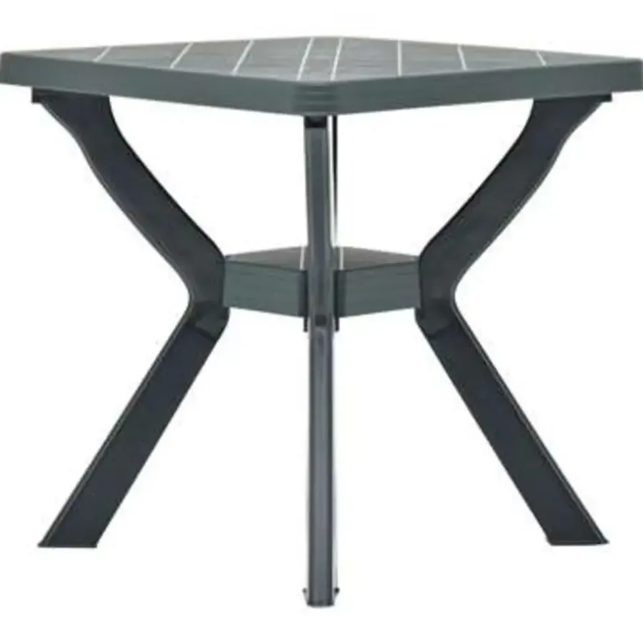 vidaXL - Tuintafel - Groen - Kunststof