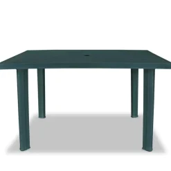 Tuintafels-vidaXL - Tuintafel - Groen - Kunststof - 126 x 76 x 72 cm