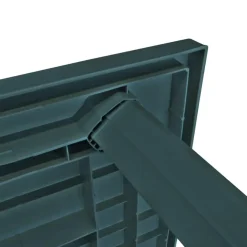 Tuintafels-vidaXL - Tuintafel - Groen - Kunststof - 126 x 76 x 72 cm