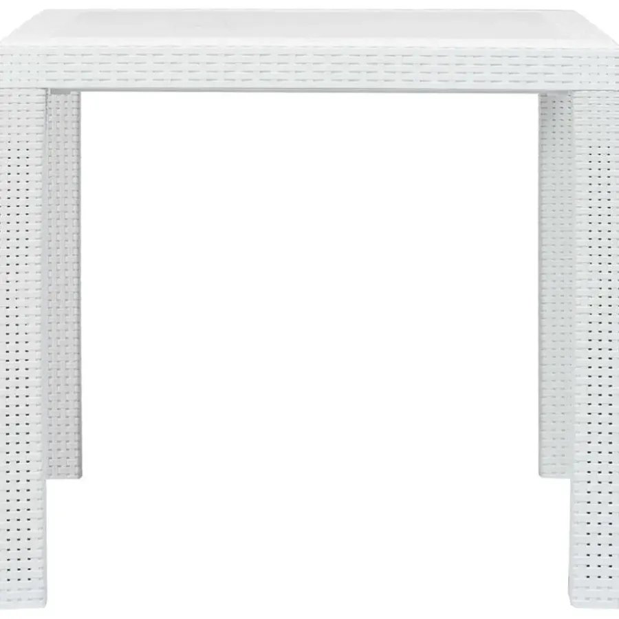 Tuintafels-vidaXL - Tuintafel - Wit - Kunststof - 79 x 79 x 72 cm