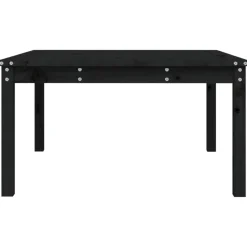 vidaXL - Tuintafel - Zwart - Massief grenenhout - 82.5 x 82.5 x 45 cm
