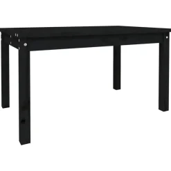 vidaXL - Tuintafel - Zwart - Massief grenenhout - 82.5 x 50.5 x 45 cm