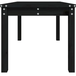 vidaXL - Tuintafel - Zwart - Massief grenenhout - 82.5 x 50.5 x 45 cm