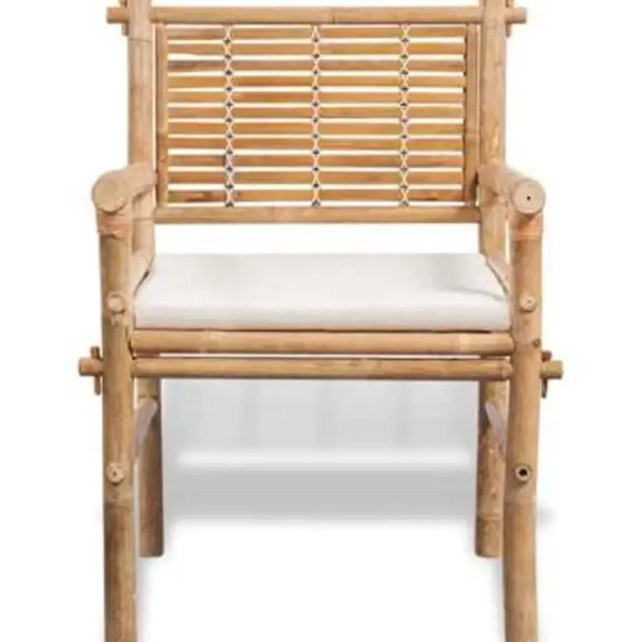 Bistro- & Balkonsets-vidaXL - Tuintafel En Stoel - Bruin - Stof