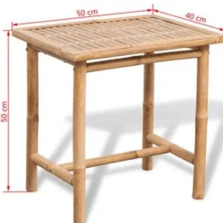 Bistro- & Balkonsets-vidaXL - Tuintafel En Stoel - Bruin - Stof
