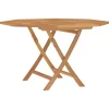 Tuintafels-vidaXL - Tuintafel inklapbaar - Bruin - Massief teakhout - 110x110x75 cm
