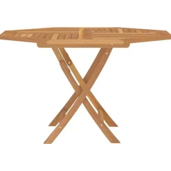 Tuintafels-vidaXL - Tuintafel inklapbaar - Bruin - Massief teakhout - 110x110x75 cm