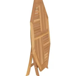 Tuintafels-vidaXL - Tuintafel inklapbaar - Bruin - Massief teakhout - 110x110x75 cm