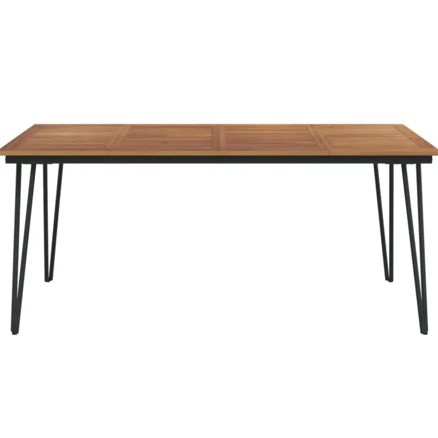 vidaXL - Tuintafel met haarspeldpoten - Bruin - Hout - 180 x 90 x 75 cm