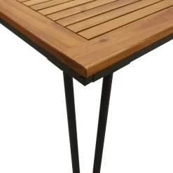 vidaXL - Tuintafel met haarspeldpoten - Bruin - Hout - 180 x 90 x 75 cm