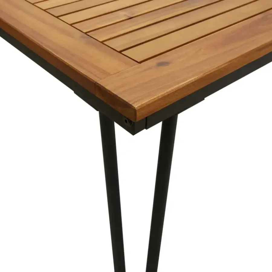 vidaXL - Tuintafel met haarspeldpoten - Bruin - Hout - 180 x 90 x 75 cm