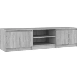 Tv Meubels-vidaXL - Tv-kast - Grijs - Bewerkt hout