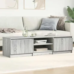 Tv Meubels-vidaXL - Tv-kast - Grijs - Bewerkt hout