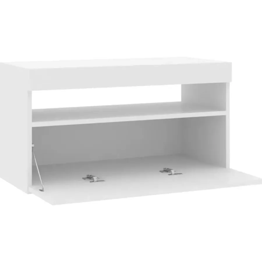 Tv Meubels-vidaXL - Tv-kast - Wit - Bewerkt hout