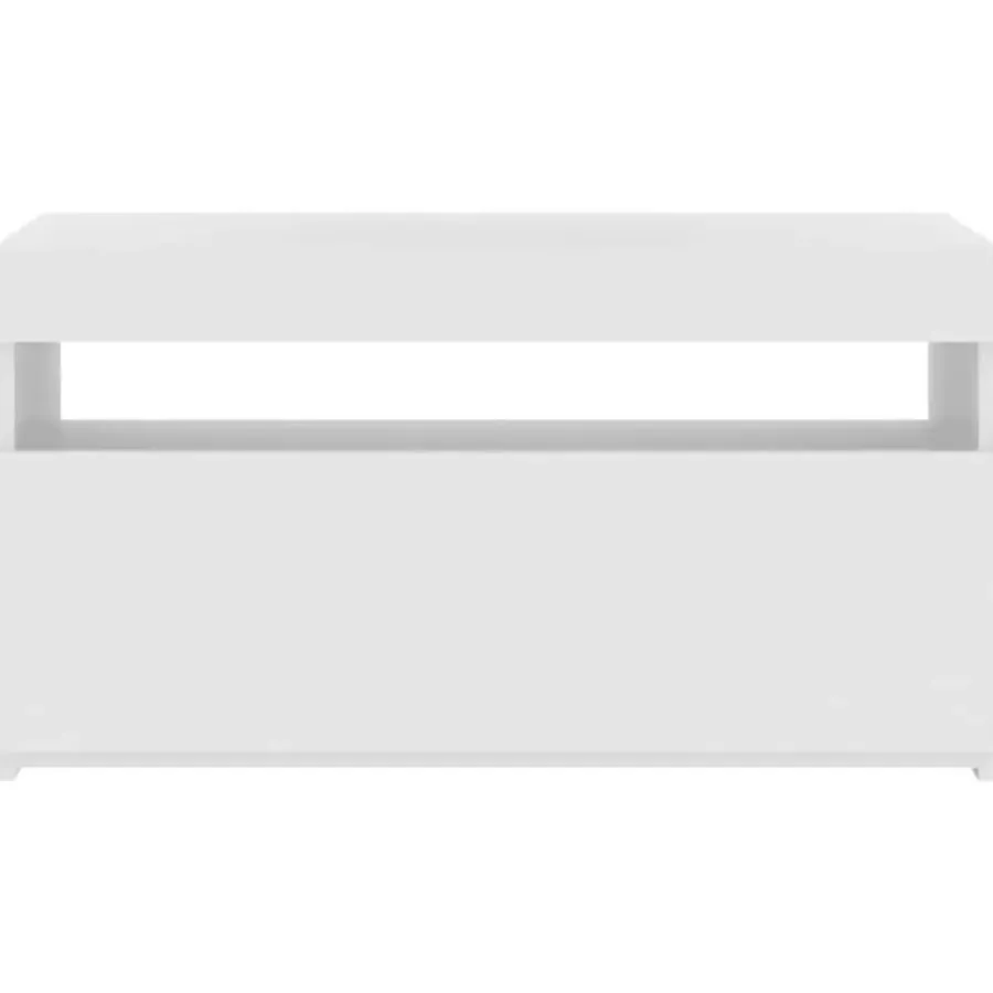Tv Meubels-vidaXL - Tv-kast - Wit - Bewerkt hout