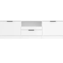 vidaXL - Tv-kast - Wit - Bewerkt hout
