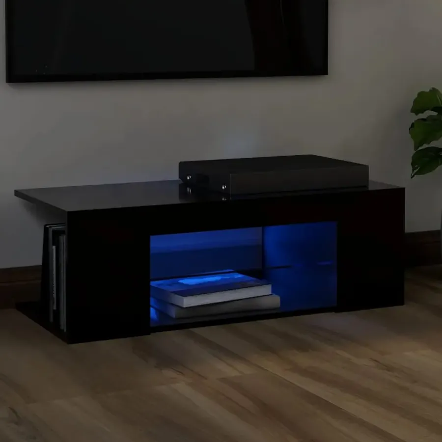 Tv Meubels-vidaXL - Tv-kast - Zwart - Bewerkt hout