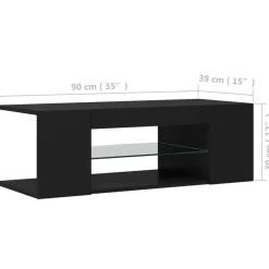 Tv Meubels-vidaXL - Tv-kast - Zwart - Bewerkt hout