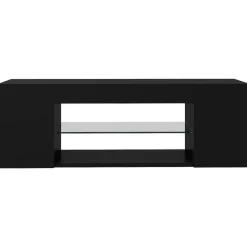Tv Meubels-vidaXL - Tv-kast - Zwart - Bewerkt hout