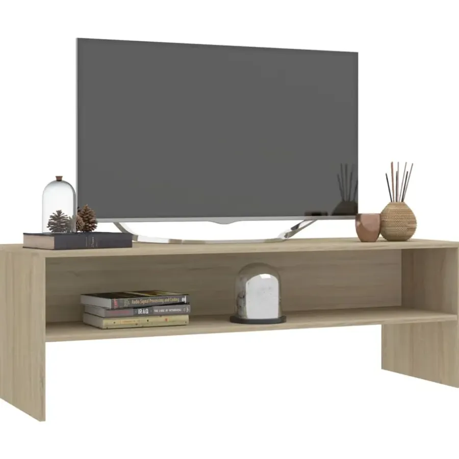 vidaXL - Tv-meubel - Bruin - Bewerkt hout