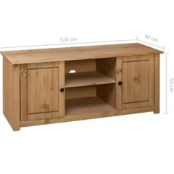 Tv Meubels-vidaXL - Tv-meubel - Bruin - Grenenhout
