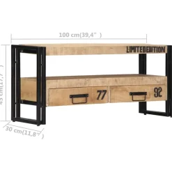 vidaXL - Tv-meubel - Bruin - Hout
