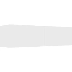 Tv Meubels-vidaXL - Tv-meubel - Wit - Bewerkt hout