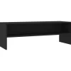 Tv Meubels-vidaXL - Tv-meubel - Zwart - Bewerkt hout