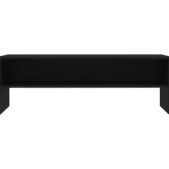 Tv Meubels-vidaXL - Tv-meubel - Zwart - Bewerkt hout