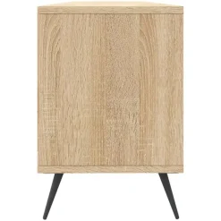Tv Meubels-vidaXL - TV-meubel met 3 deuren en 3 vakken - Sonoma eiken - 150x30x44.5 cm