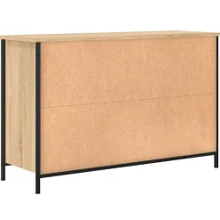 Tv Meubels-vidaXL - TV-meubel met 2 deuren 2 vakken - Sonoma eiken - Hout - 100x35x65 cm