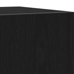 Tv Meubels-vidaXL - TV-meubel met 3 deuren - Zwart eiken - Bewerkt hout - 160x35x40 cm