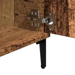 vidaXL - TV-meubel met 2 deuren en 2 vakken - Oud hout - 102x35x50 cm