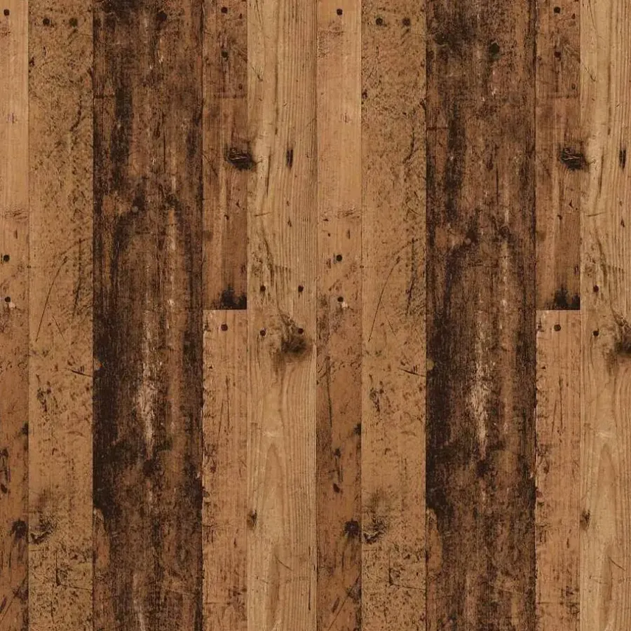 vidaXL - TV-meubel met 2 deuren en 2 vakken - Oud hout - 102x35x50 cm