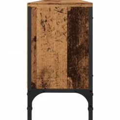 vidaXL - TV-meubel met 1 lade en 4 deuren - Oud hout - 200x25x44 cm