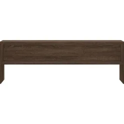 Tv Meubels-vidaXL - TV-meubel met 2 legplanken - Bruin eiken - Hout - 120x40x40 cm