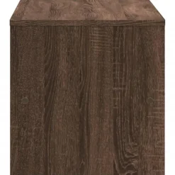 Tv Meubels-vidaXL - TV-meubel met 2 legplanken - Bruin eiken - Hout - 120x40x40 cm